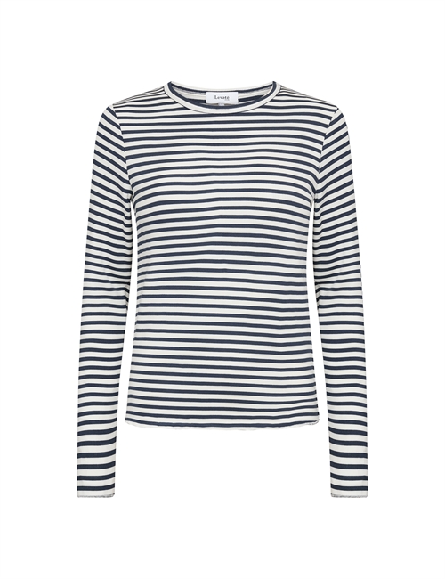 Ika 11 Blå Stribet Langærmet T-shirt